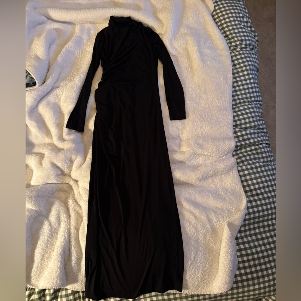 Zara draped midi dress